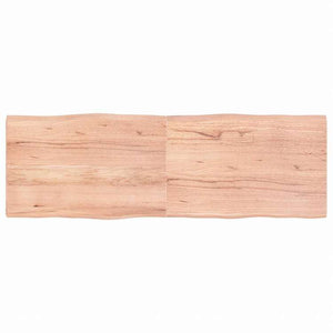 vidaXL テーブルトップ ライトブラウン 180x60x(2-4) cm 加工済み無垢材 ライブエッジ家具 テーブル用品 テーブルトップ(代引不可)