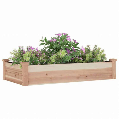 vidaXL ガーデンレイズドベッド ライナー付き 120x60x25cm モミ無垢材ホーム&ガーデン 芝&ガーデン ガーデニング 鉢植え・プランター(代引不可)
