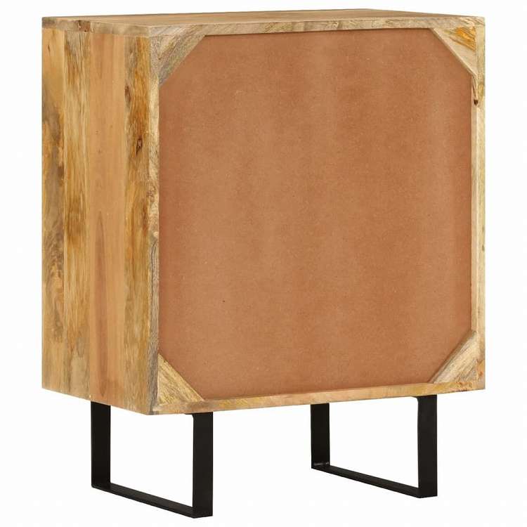 vidaXL サイドボード 扉2枚付 55x35x70 cm マンゴー無垢材家具 キャビネット&収納 サイドボード(代引不可)