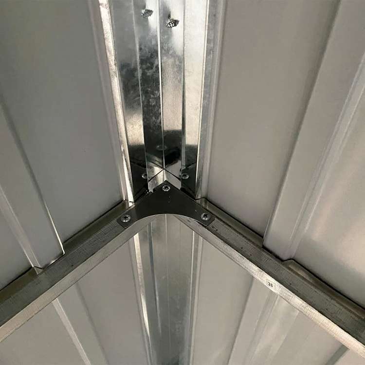 vidaXL ガーデン小屋 拡張屋根付き アントラシート 277x110.5x181 cm スチール製ホーム&ガーデン 芝&ガーデン アウトドアリビング アウトドアストラクチャー 日除け・ガレージ・カーポート(代引不可)