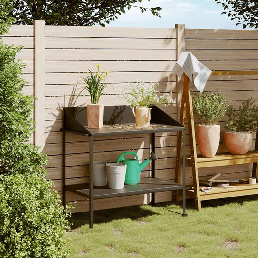 vidaXL 植物スタンド アントラシート 100x54,5x100cm 亜鉛メッキ鋼ホーム&ガーデン 芝&ガーデン ガーデニング 植物スタンド(代引不可)