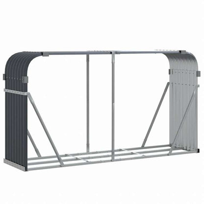 vidaXL 薪ホルダー アントラシート 180x45x100cm 亜鉛メッキ鋼ホーム&ガーデン 暖炉・木製ストーブ用品 丸太ラック・キャリーバッグ(代引不可)