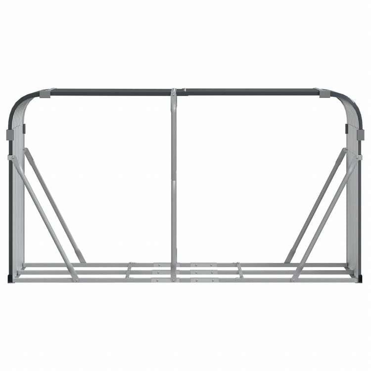 vidaXL 薪ホルダー アントラシート 180x45x100cm 亜鉛メッキ鋼ホーム&ガーデン 暖炉・木製ストーブ用品 丸太ラック・キャリーバッグ(代引不可)