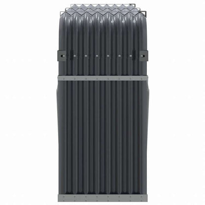 vidaXL 薪ホルダー アントラシート 180x45x100cm 亜鉛メッキ鋼ホーム&ガーデン 暖炉・木製ストーブ用品 丸太ラック・キャリーバッグ(代引不可)