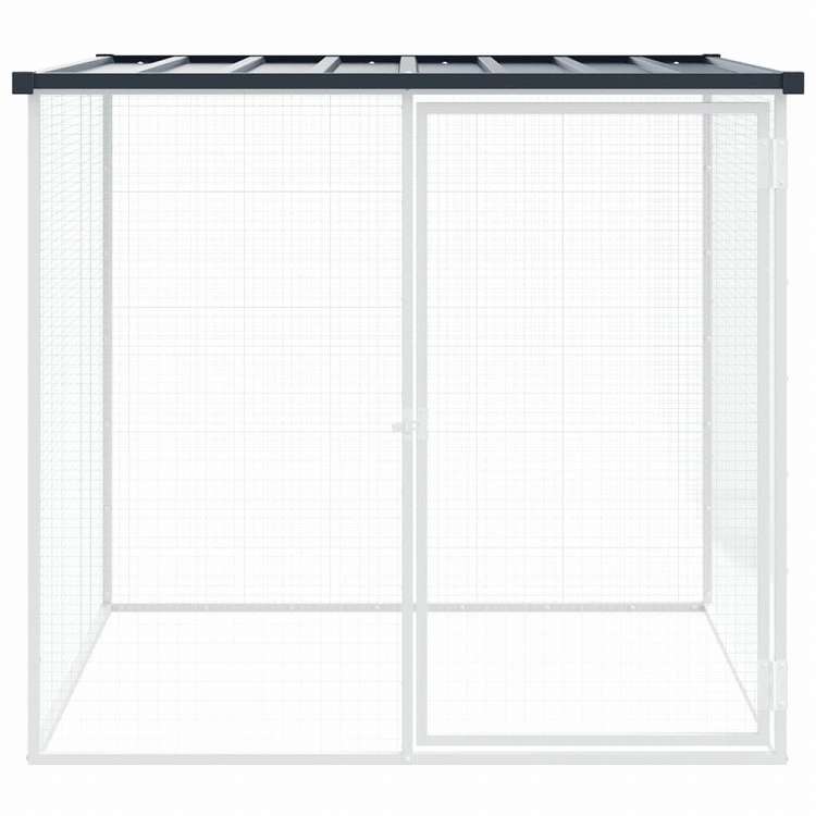 vidaXL 屋根付きチキンケージ アントラシート 103x98x90 cm 亜鉛メッキ鋼動物&ペット用品 ペット用品 小動物用品 小動物 飼育・ケージ(代引不可)