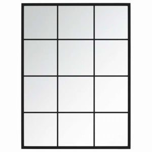 vidaXL ウォールミラー 3点 ブラック 80x60cm 金属製ホーム&ガーデン デコレーション 鏡(代引不可)