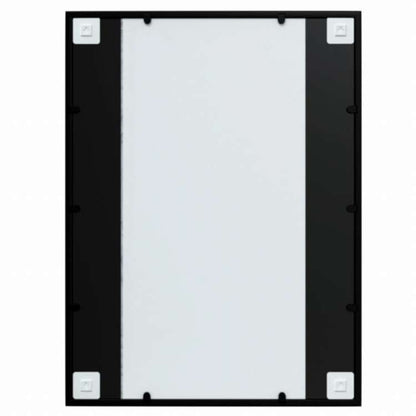 vidaXL ウォールミラー 3点 ブラック 80x60cm 金属製ホーム&ガーデン デコレーション 鏡(代引不可)