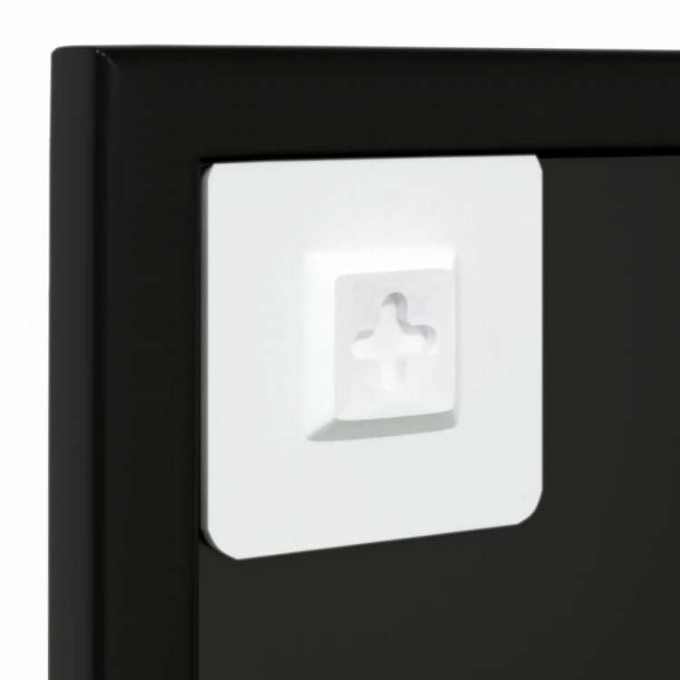 vidaXL ウォールミラー 3点 ブラック 80x60cm 金属製ホーム&ガーデン デコレーション 鏡(代引不可)