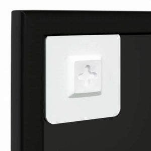 vidaXL ウォールミラー 3点 ブラック 80x60cm 金属製ホーム&ガーデン デコレーション 鏡(代引不可)