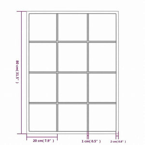 vidaXL ウォールミラー 3点 ブラック 80x60cm 金属製ホーム&ガーデン デコレーション 鏡(代引不可)