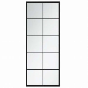 vidaXL ウォールミラー 2点 ブラック 100x40cm 金属製ホーム&ガーデン デコレーション 鏡(代引不可)