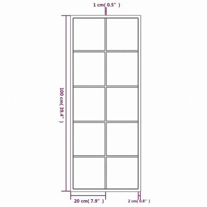 vidaXL ウォールミラー 2点 ブラック 100x40cm 金属製ホーム&ガーデン デコレーション 鏡(代引不可)