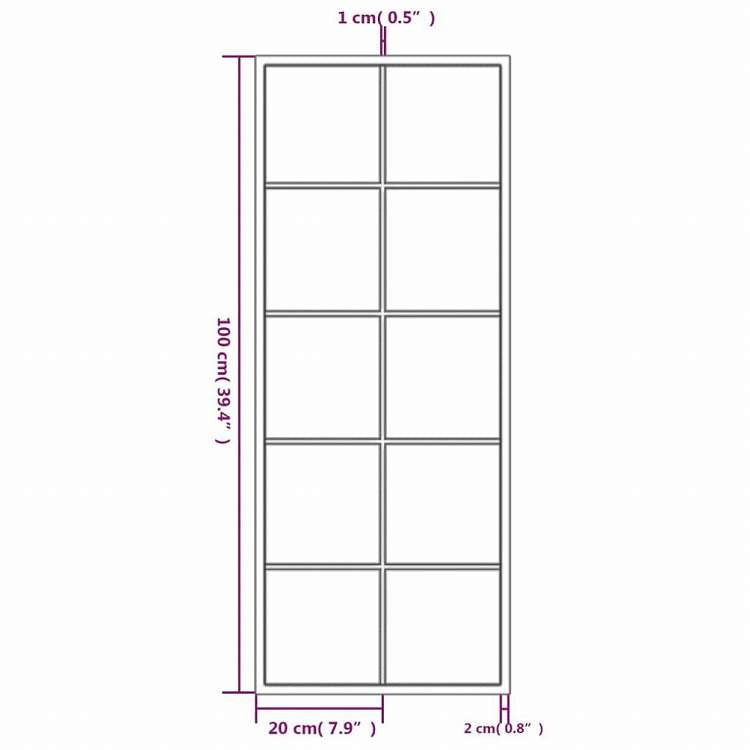 vidaXL ウォールミラー 2点 ブラック 100x40cm 金属製ホーム&ガーデン デコレーション 鏡(代引不可)