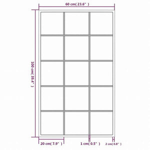 vidaXL ウォールミラー 2点 100x60cm 金属製ホーム&ガーデン デコレーション 鏡(代引不可)