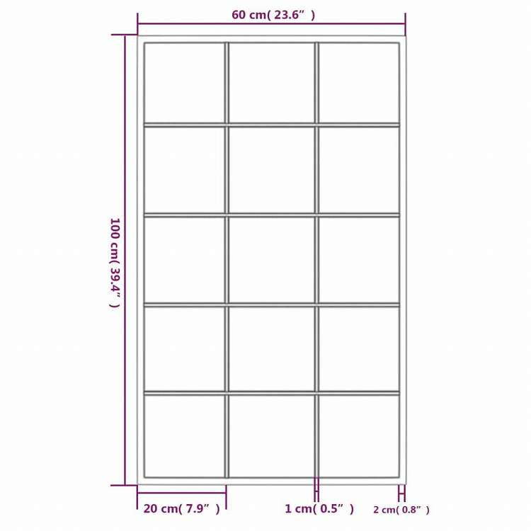 vidaXL ウォールミラー 3点 ブラック 100x60cm 金属製ホーム&ガーデン デコレーション 鏡(代引不可)