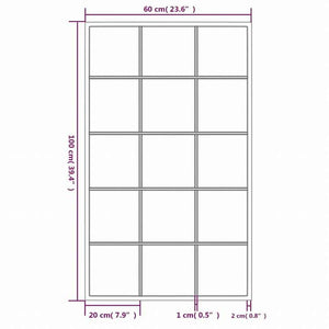 vidaXL ウォールミラー 3点 ブラック 100x60cm 金属製ホーム&ガーデン デコレーション 鏡(代引不可)