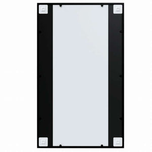 vidaXL ウォールミラー 6点 ブラック 100x60cm 金属製ホーム&ガーデン デコレーション 鏡(代引不可)