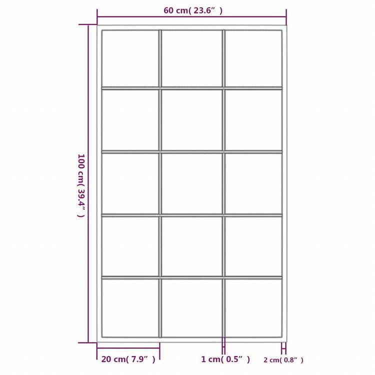 vidaXL ウォールミラー 6点 ブラック 100x60cm 金属製ホーム&ガーデン デコレーション 鏡(代引不可)