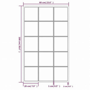 vidaXL ウォールミラー 6点 ブラック 100x60cm 金属製ホーム&ガーデン デコレーション 鏡(代引不可)