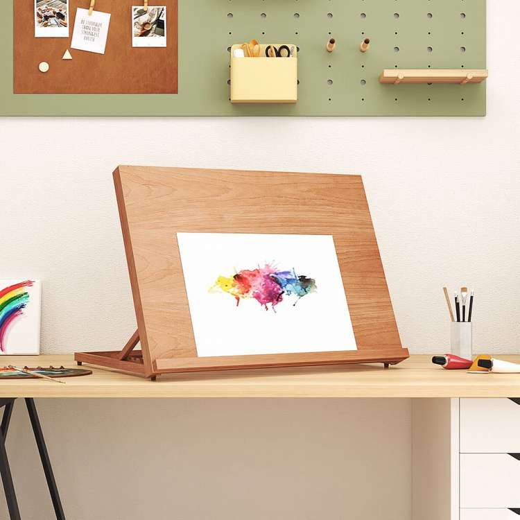 vidaXL テーブルイーゼル 65x48x7cm ブナ無垢材オフィス用品 プレゼンテーション イーゼル(代引不可)