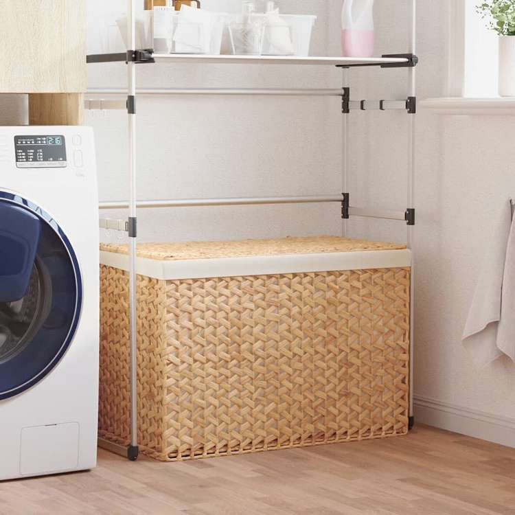 vidaXL ランドリーバスケット 3分割 75x42.5x52 cm ホテイアオイホーム&ガーデン 家事用品 ランドリー用品 洗濯かご(代引不可)