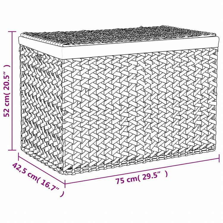 vidaXL ランドリーバスケット 3分割 75x42.5x52 cm ホテイアオイホーム&ガーデン 家事用品 ランドリー用品 洗濯かご(代引不可)