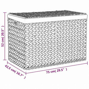 vidaXL ランドリーバスケット 3分割 75x42.5x52 cm ホテイアオイホーム&ガーデン 家事用品 ランドリー用品 洗濯かご(代引不可)