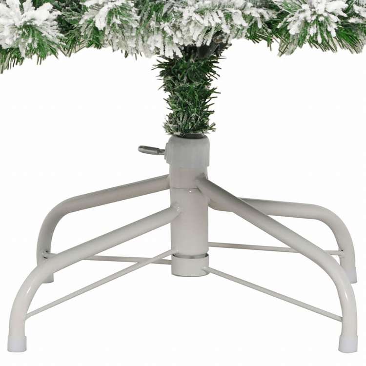 vidaXL 人工クリスマスツリー ヒンジ式 雪付き 180 cmホーム&ガーデン デコレーション シーズン&ホリデーデコレーション クリスマスツリー(代引不可)