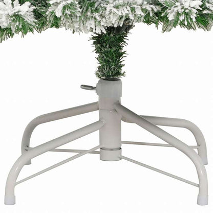 vidaXL 人工クリスマスツリー ヒンジ式 雪付き 180 cmホーム&ガーデン デコレーション シーズン&ホリデーデコレーション クリスマスツリー(代引不可)