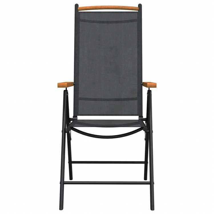 vidaXL ガーデンダイニング7点セット ブラック アルミニウム製家具 アウトドア家具 屋外家具セット(代引不可)