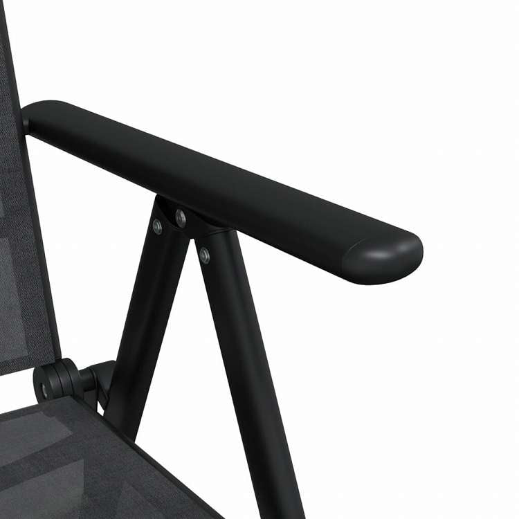 vidaXL ガーデンダイニング7点セット ブラック アルミニウム製家具 アウトドア家具 屋外家具セット(代引不可)