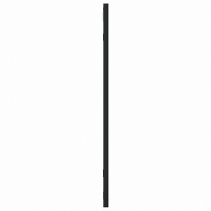 vidaXL ウォールミラー ブラック 60x60 cm 正方形 鉄製ホーム&ガーデン デコレーション 鏡(代引不可)