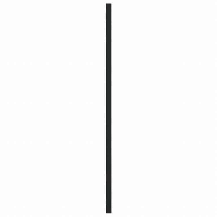 vidaXL ウォールミラー ブラック 60x60 cm 正方形 鉄製ホーム&ガーデン デコレーション 鏡(代引不可)