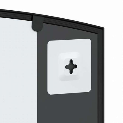 vidaXL ウォールミラー ブラック 100x60 cm アーチ型 鉄製ホーム&ガーデン デコレーション 鏡(代引不可)