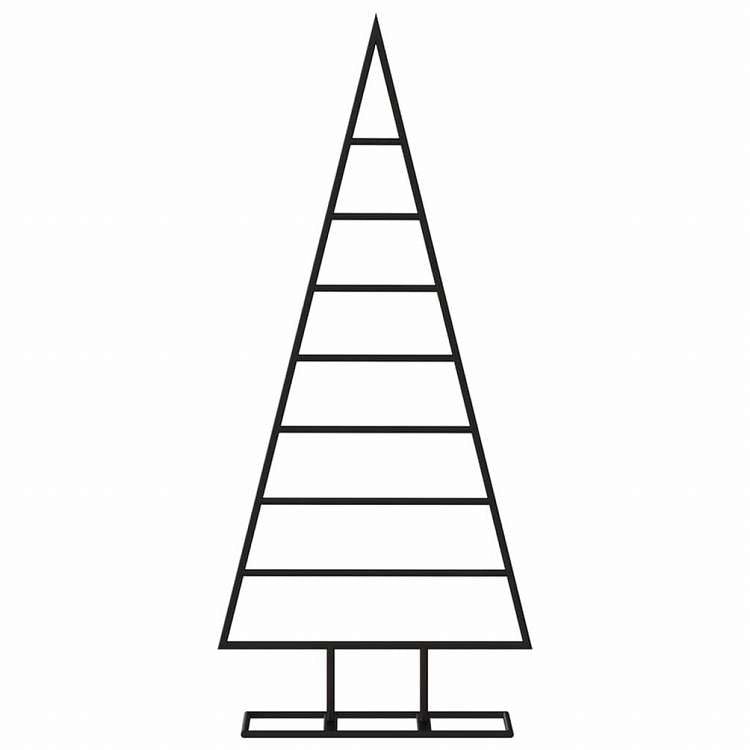 vidaXL 金属製クリスマスツリー デコレーション用 ブラック 125cmホーム&ガーデン デコレーション シーズン&ホリデーデコレーション クリスマスツリー(代引不可)