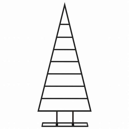 vidaXL 金属製クリスマスツリー デコレーション用 ブラック 125cmホーム&ガーデン デコレーション シーズン&ホリデーデコレーション クリスマスツリー(代引不可)