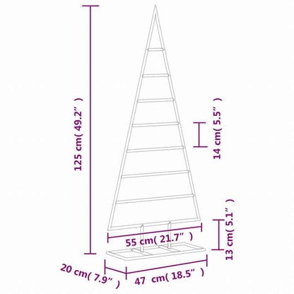 vidaXL 金属製クリスマスツリー デコレーション用 ブラック 125cmホーム&ガーデン デコレーション シーズン&ホリデーデコレーション クリスマスツリー(代引不可)