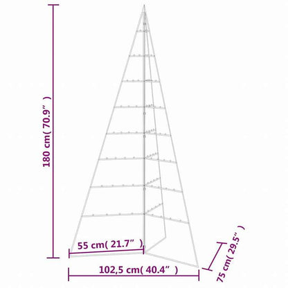vidaXL 金属製クリスマスツリー デコレーション用 ブラック 180cmホーム&ガーデン デコレーション シーズン&ホリデーデコレーション クリスマスツリー(代引不可)
