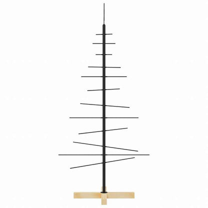 vidaXL 金属製クリスマスツリー 木製ベース付き ブラック 120cmホーム&ガーデン デコレーション シーズン&ホリデーデコレーション クリスマスツリー(代引不可)