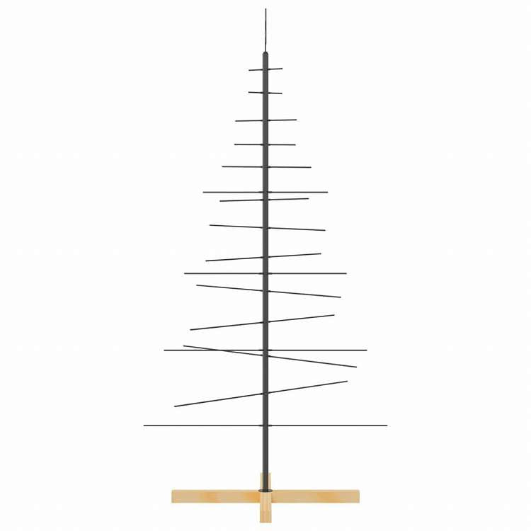 vidaXL 金属製クリスマスツリー 木製ベース付き ブラック 150cmホーム&ガーデン デコレーション シーズン&ホリデーデコレーション クリスマスツリー(代引不可)
