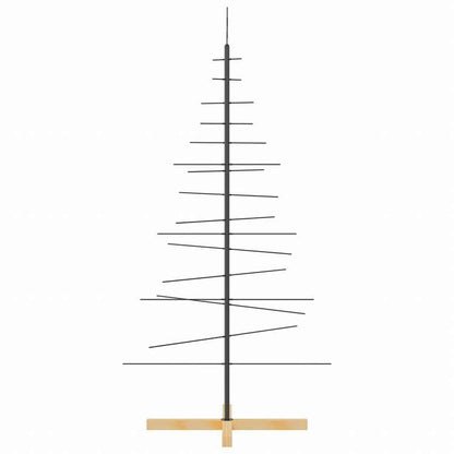 vidaXL 金属製クリスマスツリー 木製ベース付き ブラック 150cmホーム&ガーデン デコレーション シーズン&ホリデーデコレーション クリスマスツリー(代引不可)
