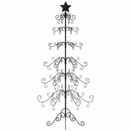 vidaXL 金属製クリスマスツリー デコレーション用 ブラック 180cmホーム&ガーデン デコレーション シーズン&ホリデーデコレーション クリスマスツリー(代引不可)