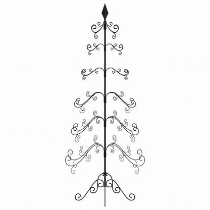 vidaXL 金属製クリスマスツリー デコレーション用 ブラック 215cmホーム&ガーデン デコレーション シーズン&ホリデーデコレーション クリスマスツリー(代引不可)