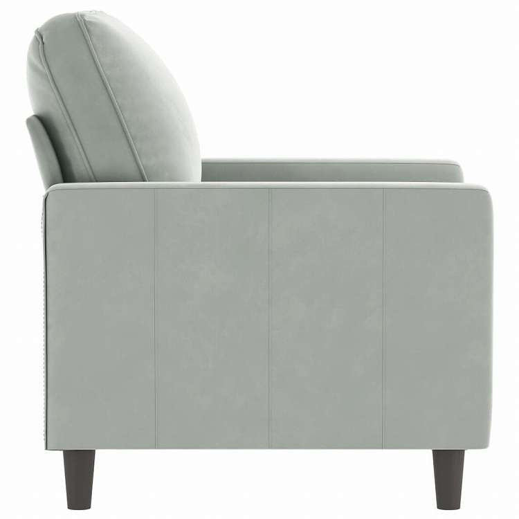 vidaXL 3人掛けソファ ライトグレー 180cm ベルベット家具 ソファ(代引不可)