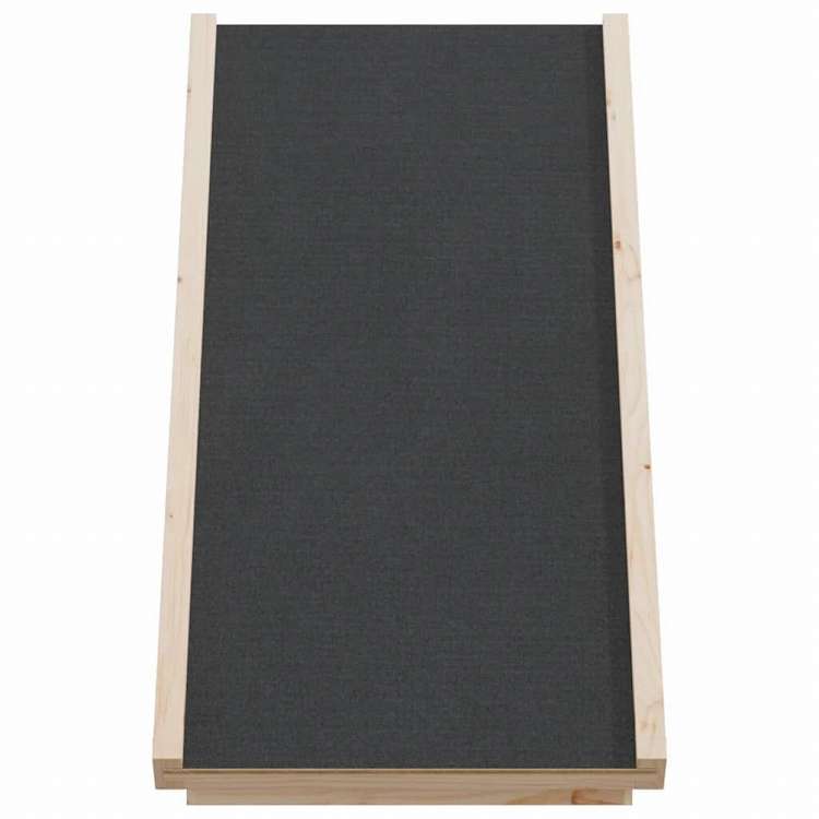 vidaXL 犬用スロープ グレー 70x35 cm モミ無垢材Animals & Pet Supplies ペット用品 ペットステップ・スロープ(代引不可)