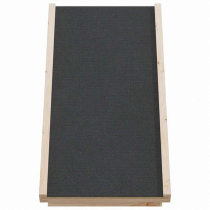 vidaXL 犬用スロープ グレー 70x35 cm モミ無垢材Animals & Pet Supplies ペット用品 ペットステップ・スロープ(代引不可)