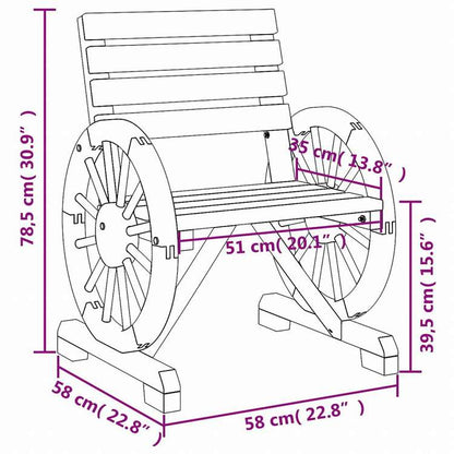 vidaXL ガーデンチェア 4点 モミ無垢材家具 アウトドア家具 屋外椅子 アウトドアベンチチェア(代引不可)