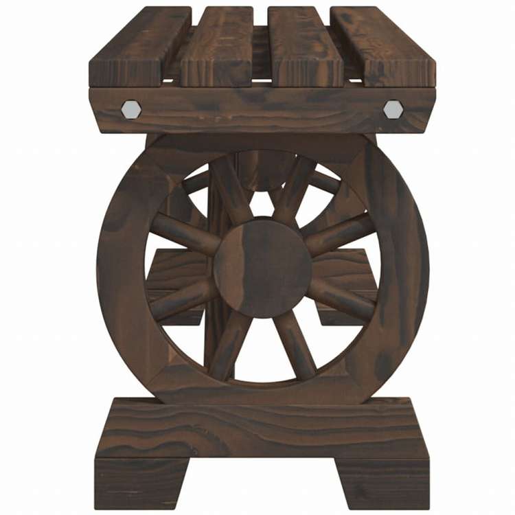 vidaXL ガーデンベンチ 115 cm モミ無垢材家具 アウトドア家具 屋外椅子 アウトドアベンチチェア(代引不可)