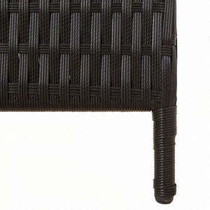 vidaXL 間仕切り 6パネル ブラック ポリラタン家具 間仕切り(代引不可)