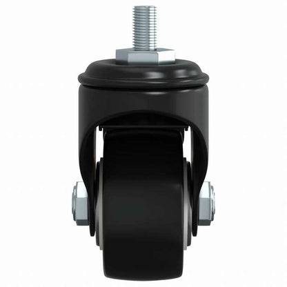 vidaXL キャスターホイール 4個 ブラック 35 mm 鉄ハードウェア ハードウェアアクセサリ キャスター(代引不可)